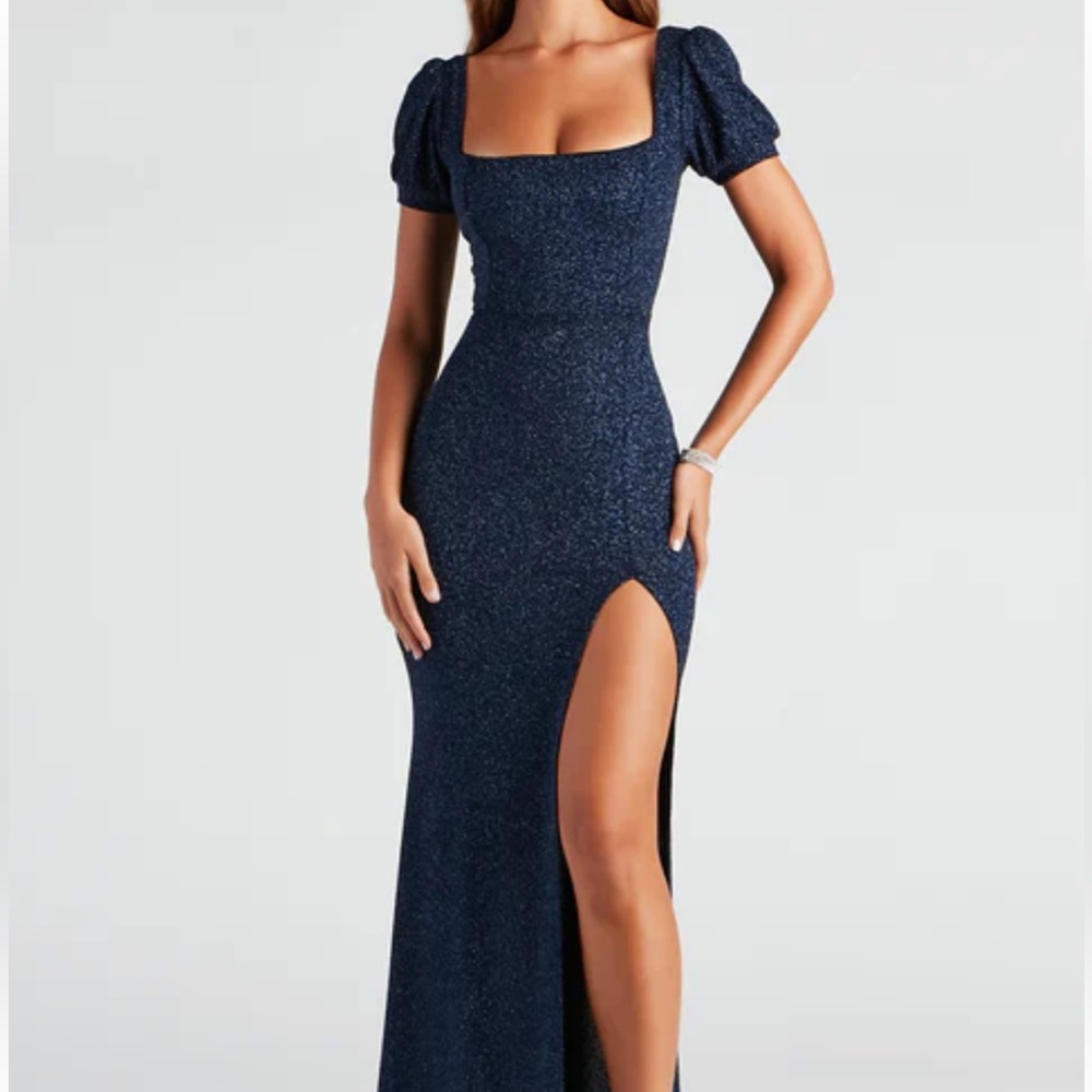 Sophie Glitter Knit Mermaid Dress Windsor Gem